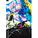 Sportalm Пуховик с модным принтом в стиле граффити