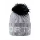 Sportalm Шапка крупной вязки с помпоном из натурального меха