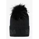 Sportalm Шапка крупной вязки с помпоном из натурального меха