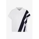 Sportalm Укороченная хлопковая рубашка-поло с полосами