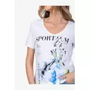 Sportalm Женская хлопковая футболка из джерси с пайетками