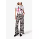 Sportalm Тонкие хлопковые брюки в анималистичном дизайне