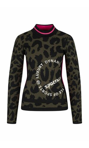 Sportalm Жаккардовый свитер со сплошным леопардовым принтом