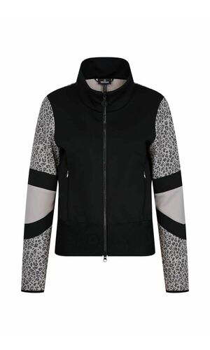 Sportalm Куртка с леопардовым принтом и высоким воротником