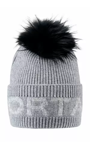 Sportalm Шапка крупной вязки с помпоном из натурального меха