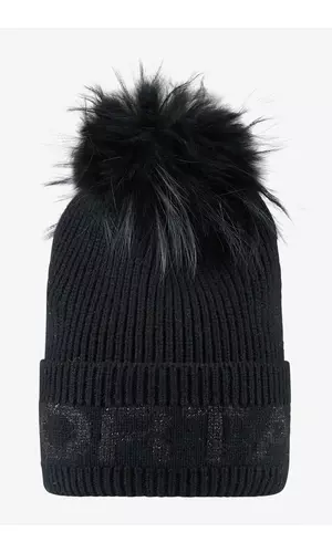 Sportalm Шапка крупной вязки с помпоном из натурального меха