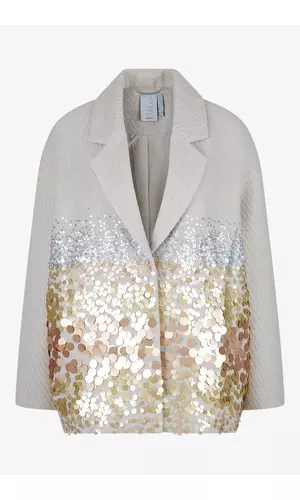 Sportalm Пальто оверсайз с декором из пайеток