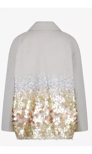 Sportalm Пальто оверсайз с декором из пайеток