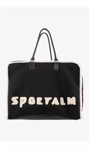 Sportalm Дорожная сумка из велюровой кожи и плюша