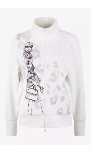 Sportalm Хлопковая куртка-свитшот с принтом