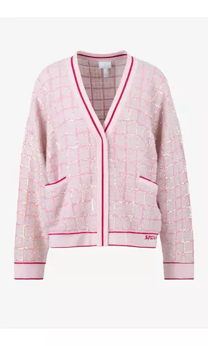 Sportalm Оригинальная вязаная куртка из шерсти с люрексом