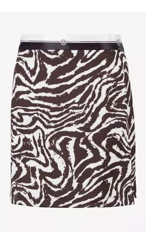 Sportalm Хлопковая мини-юбка в анималистичном дизайне