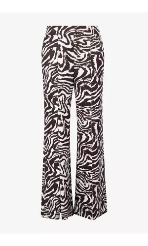 Sportalm Тонкие хлопковые брюки в анималистичном дизайне