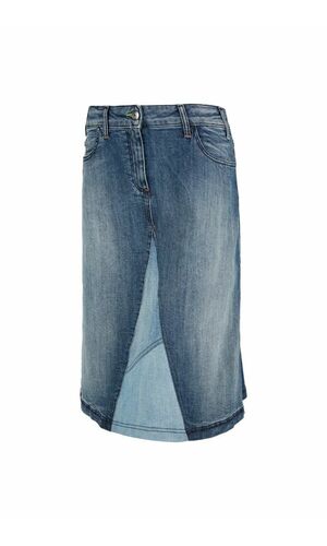 Sportalm Модная джинсовая юбка с эффектом потертости