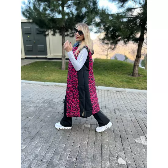 Sportalm Длинный жилет с леопардовым принтом