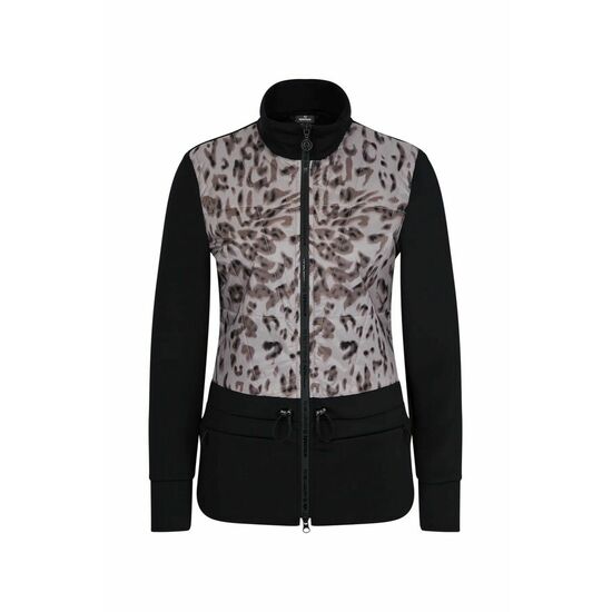 Sportalm Куртка с леопардовым принтом и высоким воротником