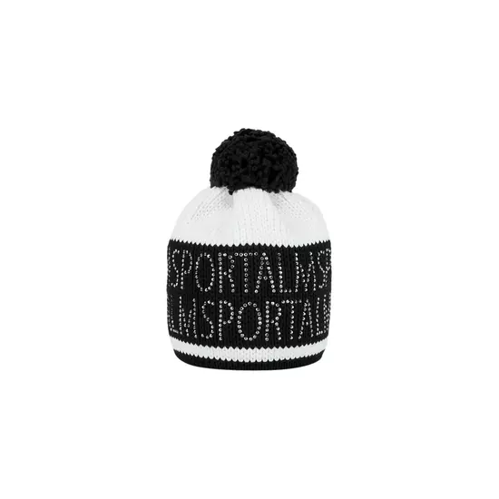 Sportalm Толстая вязаная шапка с украшением из страз