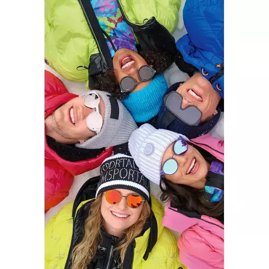 Sportalm Толстая вязаная шапка с украшением из страз