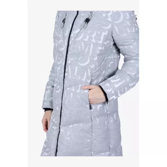 Sportalm Пуховое пальто в жаккардовом дизайне