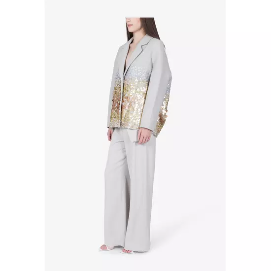 Sportalm Пальто оверсайз с декором из пайеток