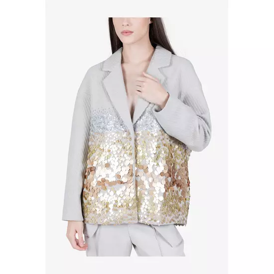 Sportalm Пальто оверсайз с декором из пайеток