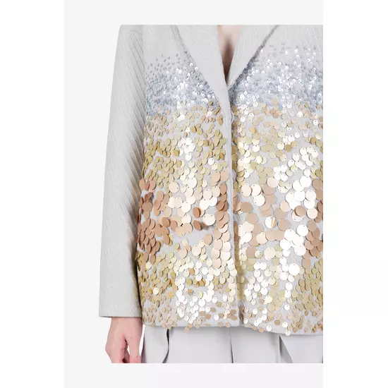 Sportalm Пальто оверсайз с декором из пайеток