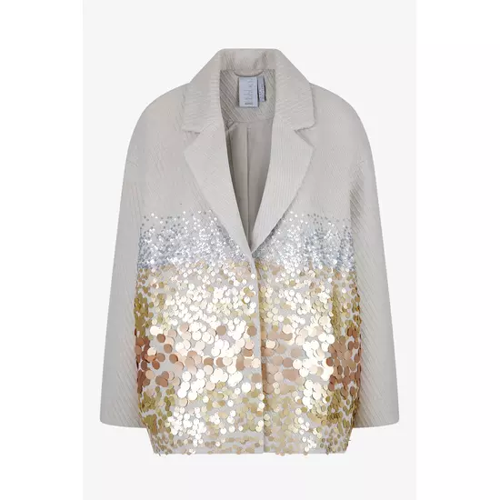 Sportalm Пальто оверсайз с декором из пайеток