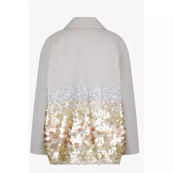 Sportalm Пальто оверсайз с декором из пайеток