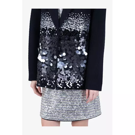 Sportalm Пальто оверсайз с декором из пайеток