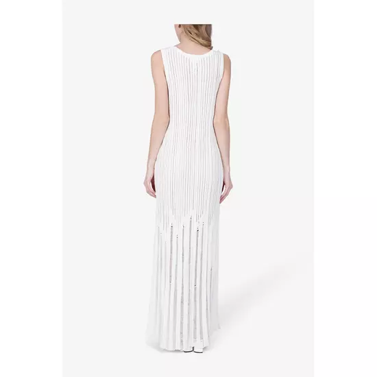 Sportalm Вязаное платье без рукавов с ажурным узором