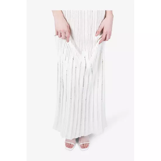 Sportalm Вязаное платье без рукавов с ажурным узором