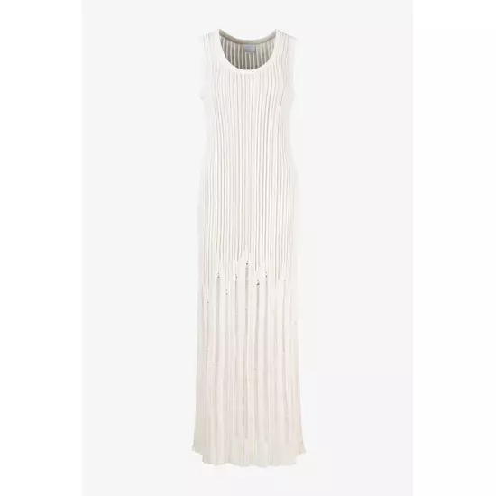 Sportalm Вязаное платье без рукавов с ажурным узором