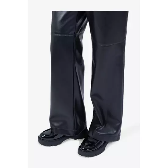 Sportalm Брюки из искусственной кожи с асимметричным поясом
