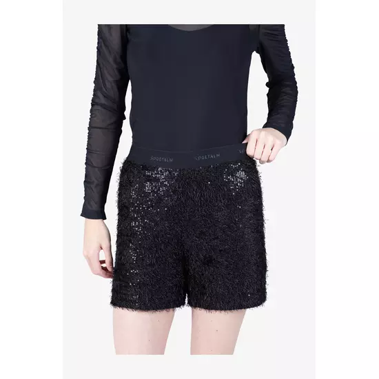 Sportalm Шорты из сетчатого материала с пушистыми пайетками