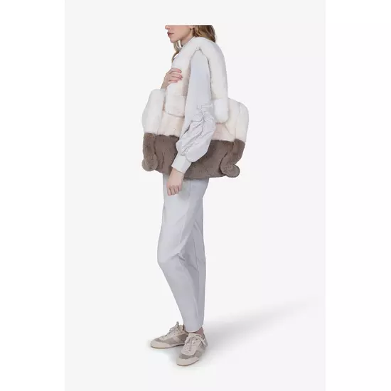 Sportalm Плюшевая сумка-тоут в стиле color block