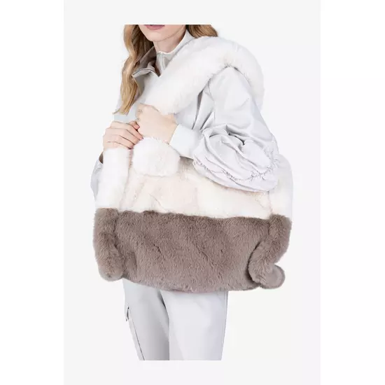 Sportalm Плюшевая сумка-тоут в стиле color block