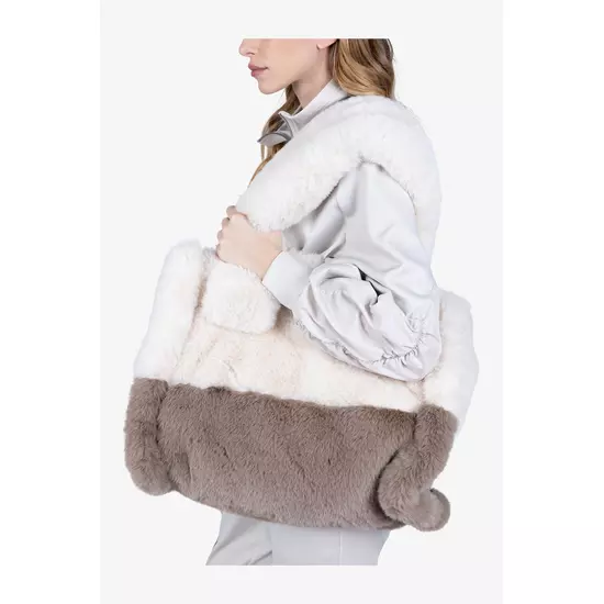 Sportalm Плюшевая сумка-тоут в стиле color block