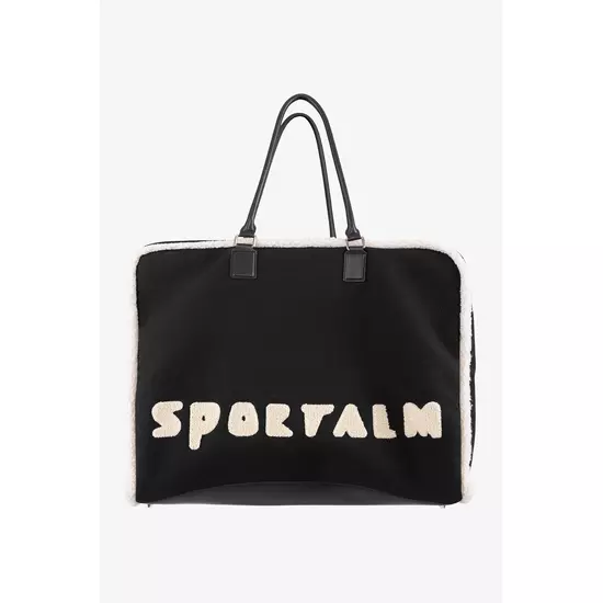 Sportalm Дорожная сумка из велюровой кожи и плюша