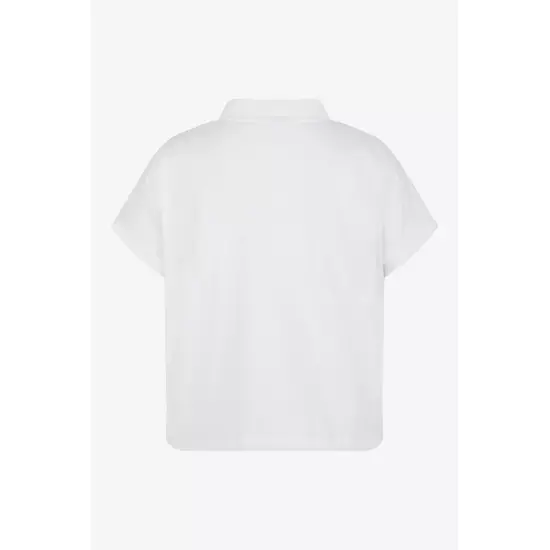 Sportalm Укороченная хлопковая рубашка-поло с полосами