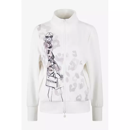 Sportalm Хлопковая куртка-свитшот с принтом