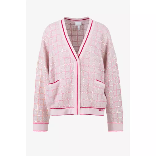 Sportalm Оригинальная вязаная куртка из шерсти с люрексом