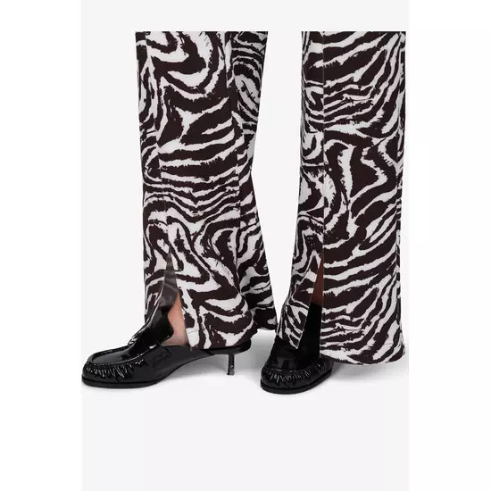 Sportalm Тонкие хлопковые брюки в анималистичном дизайне